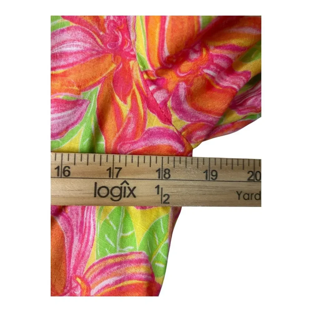 Lilly Pulitzer Sherman Tunic Dress in Dandelion Yellow Tropical Beauty‎ Size 8